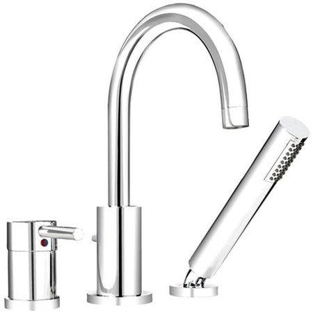 BELANGER Belanger DEL43CCP Roman Bathtub Faucet with 1 Handle Deck Mount; Polished Chrome DEL43CCP